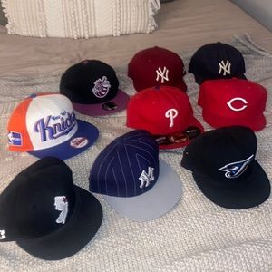 9 SnapBack/ fitted sport hats for $125
